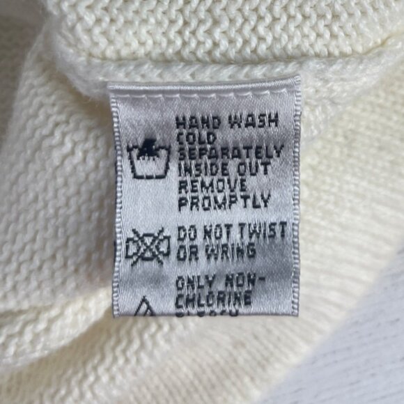 VTN BP Design Christmas Cardigan Sweater Womens Large Cream Embroidered - Picture 9 of 16